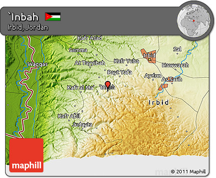 Physical 3D Map of `Inbah