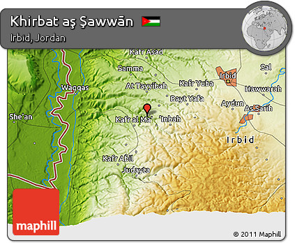 Physical 3D Map of Khirbat Aş Şawwān