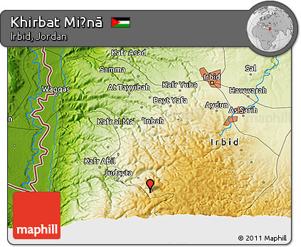 Physical 3D Map of Khirbat Miḩnā