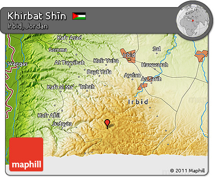 Physical 3D Map of Khirbat Shīn