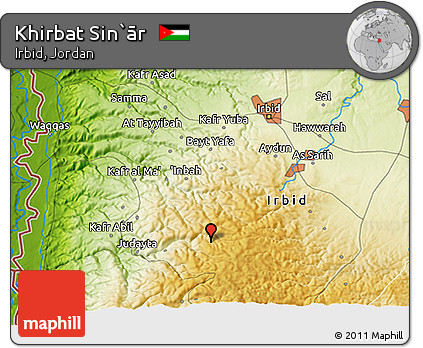 Physical 3D Map of Khirbat Sin`ār