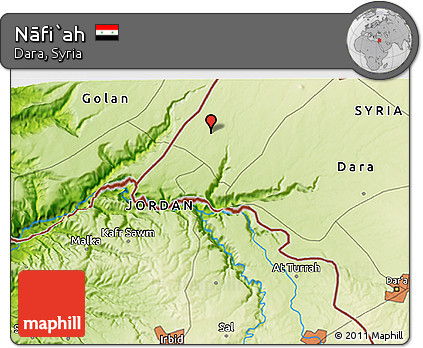 Physical 3D Map of Nāfi`ah