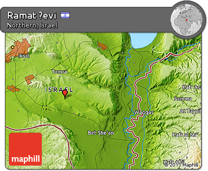 Physical 3D Map of Ramat Ẕevi