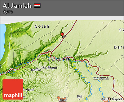 Physical 3D Map of Al Jamlah
