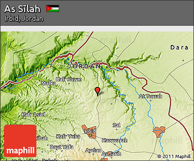 Physical 3D Map of As Sīlah