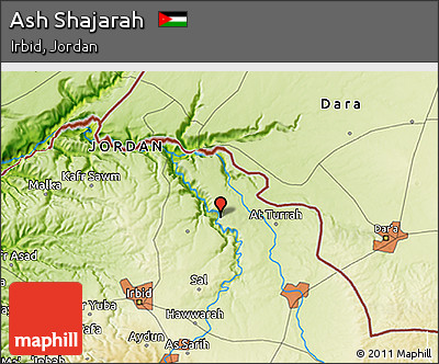Physical 3D Map of Ash Shajarah