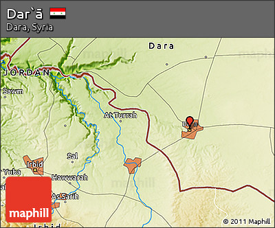 Physical 3D Map of Dar`ā