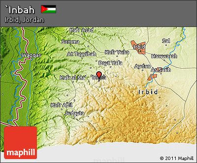 Physical 3D Map of `Inbah
