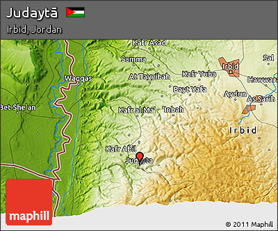 Physical 3D Map of Judaytā