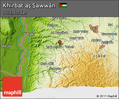 Physical 3D Map of Khirbat Aş Şawwān