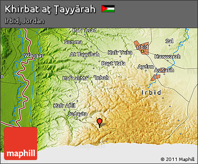 Physical 3D Map of Khirbat Aţ Ţayyārah