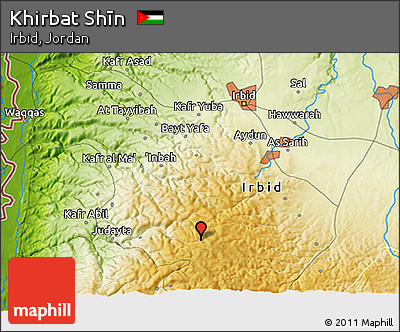 Physical 3D Map of Khirbat Shīn