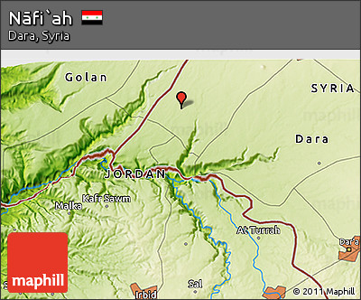 Physical 3D Map of Nāfi`ah
