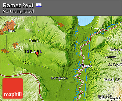 Physical 3D Map of Ramat Ẕevi