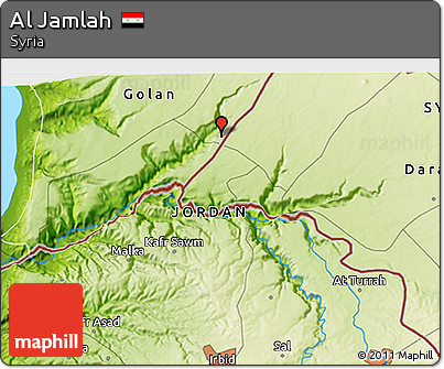 Physical 3D Map of Al Jamlah