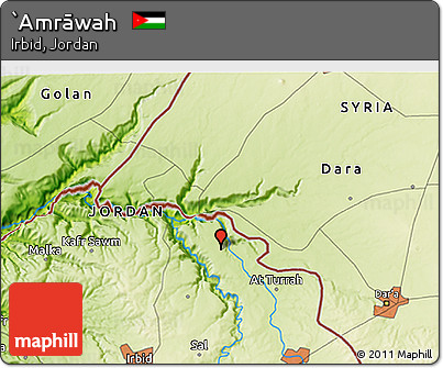 Physical 3D Map of `Amrāwah