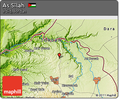Physical 3D Map of As Sīlah