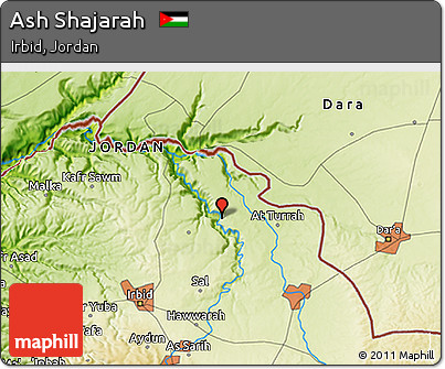 Physical 3D Map of Ash Shajarah