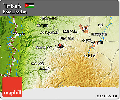 Physical 3D Map of `Inbah