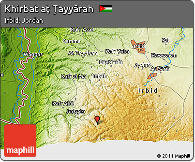 Physical 3D Map of Khirbat Aţ Ţayyārah
