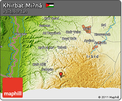 Physical 3D Map of Khirbat Miḩnā