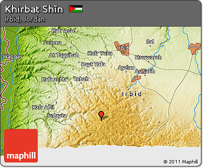 Physical 3D Map of Khirbat Shīn