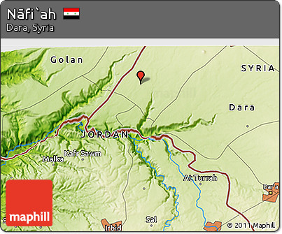 Physical 3D Map of Nāfi`ah