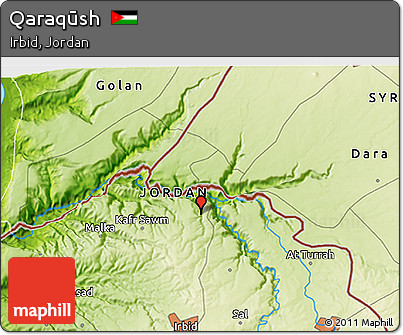 Physical 3D Map of Qaraqūsh