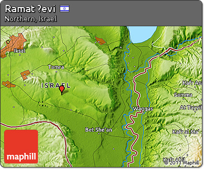 Physical 3D Map of Ramat Ẕevi