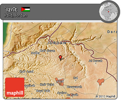 Satellite 3D Map of `Izrīt