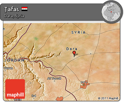 Satellite 3D Map of Ţafas