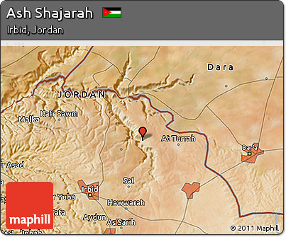 Satellite 3D Map of Ash Shajarah