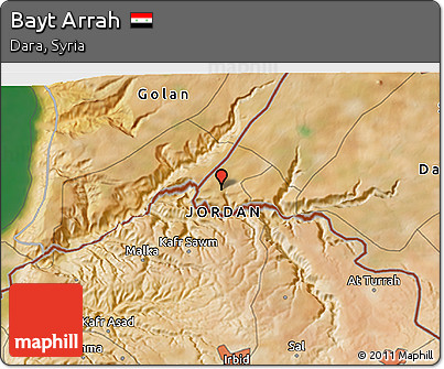 Satellite 3D Map of Bayt Arrah