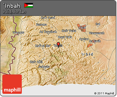 Satellite 3D Map of `Inbah