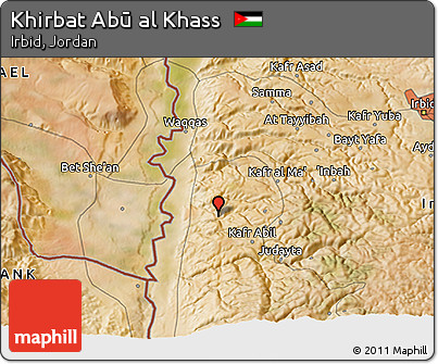 Satellite 3D Map of Khirbat Abū Al Khass