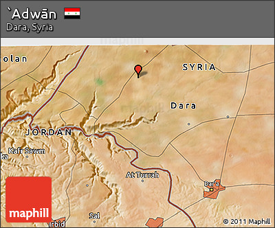 Satellite 3D Map of `Adwān