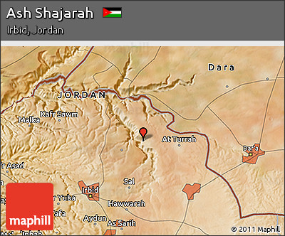 Satellite 3D Map of Ash Shajarah