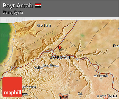 Satellite 3D Map of Bayt Arrah