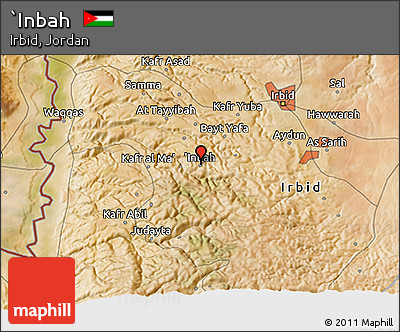 Satellite 3D Map of `Inbah