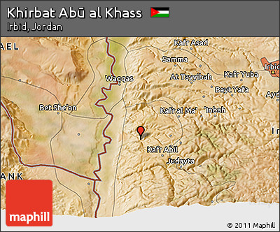Satellite 3D Map of Khirbat Abū Al Khass