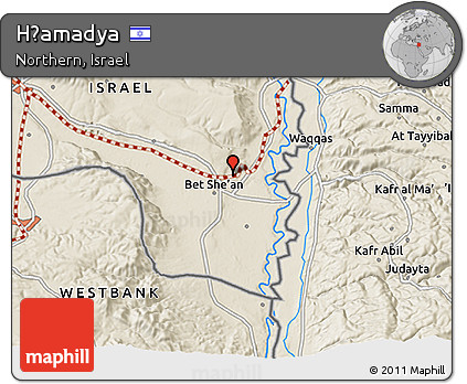 Shaded Relief 3D Map of H̱amadya