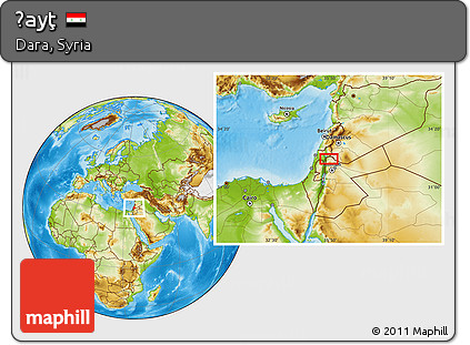 Physical Location Map of Ḩayţ