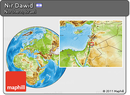Physical Location Map of Nir Dawid