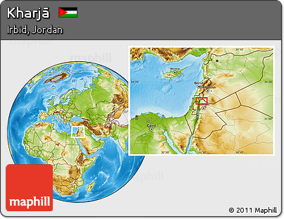 Physical Location Map of Kharjā