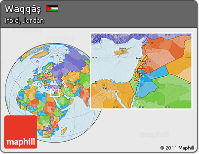 Political Location Map of Waqqāş