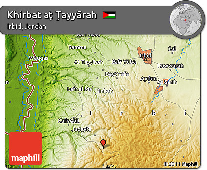 Physical Map of Khirbat Aţ Ţayyārah