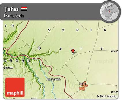 Physical Map of Ţafas