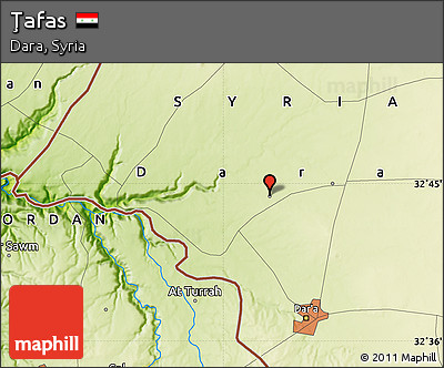 Physical Map of Ţafas