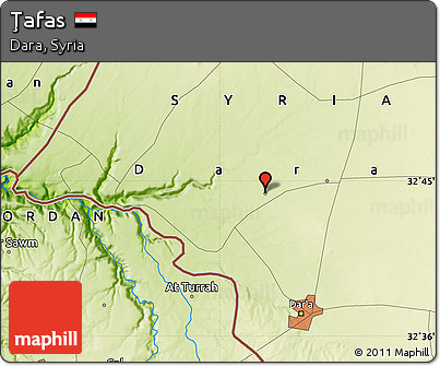 Physical Map of Ţafas