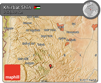 Satellite Map of Khirbat Shīn